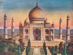 モハメルダン建築の比類のない宝石：アグラのタージマハル、1908年。 作： Unbekannt