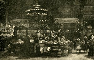 人民市場、1898年。 作： Unbekannt