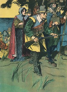 新しい世界に入る巡礼者の父、c1907 作： Unbekannt