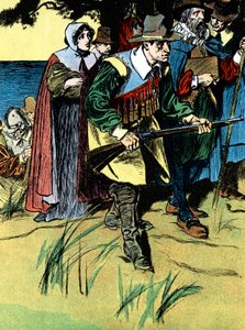 アメリカに到着した巡礼者の父、1620 c1900