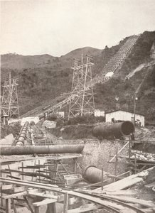 Riberao das Lagesのパイプ：Rio Light and Power Works、1914 作： Unbekannt