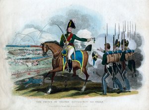 1815年にメダルを配ったオレンジの王子 作： Unbekannt