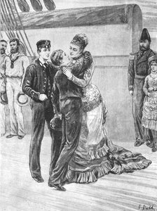 1880年5月3日、1901年5月3日、ウェールズの王女が彼女の船乗りの息子たちを迎えに来た。 作： Unbekannt