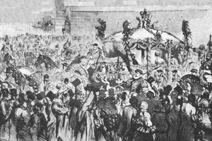 1856年1月31日、ウェストミンスターへの行列、1901年。