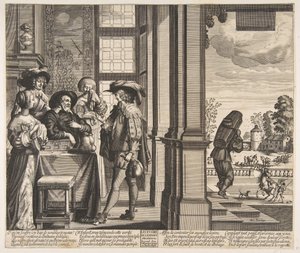 放蕩息子は家を出ます。 1636年。 作： Unbekannt