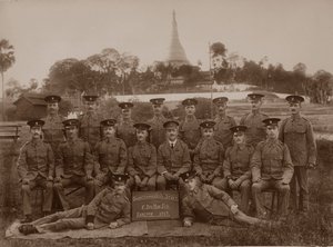 第1ロイヤルミュンスターフジリエのクォーターマスタースタッフ、ビルマ、ラングーン、1913年 作： Unbekannt