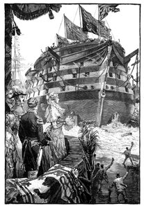 トラファルガーの発売時の女王、1841年、1900年 作： Unbekannt