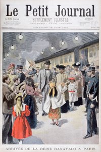 マダガスカルの女王ラナバロが1901年にパリに到着 作： Unbekannt