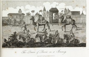 ラクダに乗せられたペルシャの女王（1810-1829年頃 作： Unbekannt