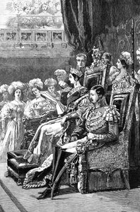女王が議会を開く、1846年、1900年 作： Unbekannt