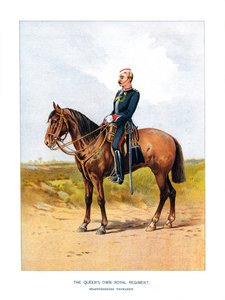 クイーンズオウン王室連隊、スタフォードシャーヨーマンリー、c1890 作： Unbekannt