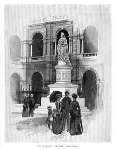 クイーンズスタチュー、ブリスベン、オーストラリア、1886 作： Unbekannt