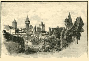 城壁、ニュルンベルク、1890。 作： Unbekannt