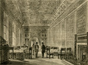 貴族院のリフレッシュメントルーム、1881年。 作： Unbekannt