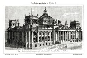 国会議事堂、ベルリン、ドイツ、19世紀後半 作： Unbekannt