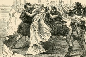 エンナでの反乱した奴隷、1890年。 作： Unbekannt
