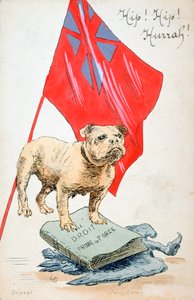右は力に先行する、フランスの第一次世界大戦のはがき、1914-1918 作： Unbekannt