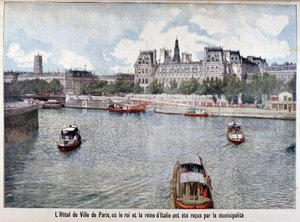 セーヌ川とオテルドヴィル、パリ、1903 作： Unbekannt