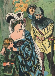 強盗が女王マーガレットと王子を発見、c1907 作： Unbekannt