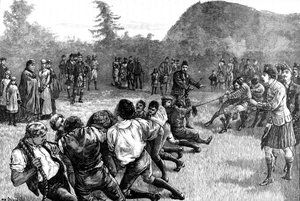 ハイランドの王家、綱引き-19世紀後半、1900 作： Unbekannt