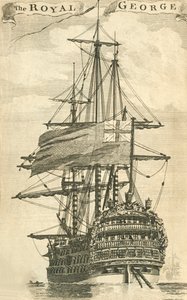 ロイヤルジョージ、1756年。 作： Unbekannt