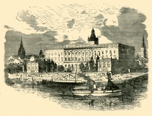 王宮、ストックホルム、1890年。