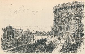 キングオブスコットランドロッジングからのロイヤルタワー、1895 作： Unbekannt
