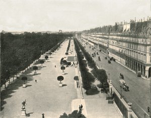 リヴォリ通り、パリ、フランス、1895年。 作： Unbekannt