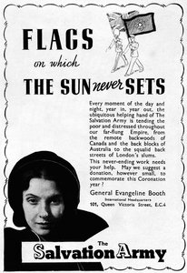 救世軍-太陽が沈むことのない旗、1937
