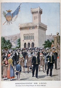 1900年の万国博覧会、パリ、1900年のサンマリノパビリオン 作： Unbekannt