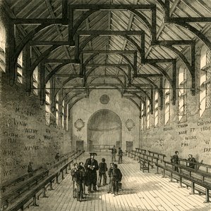 スクールルーム、1881年。 作： Unbekannt