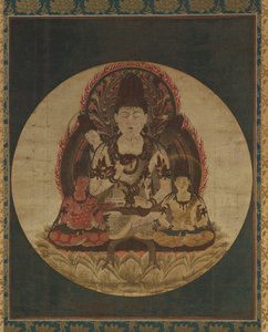 シークレットファイブ菩薩御光菩薩、1200年代。
