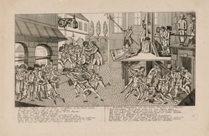 1792年の9月の大虐殺。ランバル侯爵夫人の死、1793年頃。 作： Unbekannt
