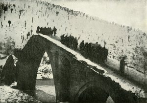 1919年にアルバニアを経由して撤退したセルビア軍の参謀。 作： Unbekannt