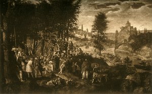洗礼者ヨハネの説教、c1550、1903。 作： Unbekannt