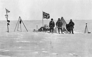 シャクルトンキャンプ、南極大陸、クリスマスの日、1908年 作： Unbekannt
