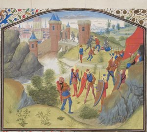 アンティオキアの包囲。ティリアのウィリアム作「ヒストリアのミニチュア」、1460年代
