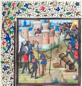 アンティオキアの包囲。ティリアのウィリアム作「ヒストリアのミニチュア」、1460年代 作： Unbekannt