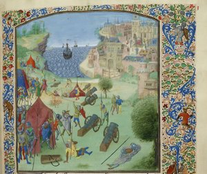 リスボン包囲戦、1384 年、1470～1475 年頃。 作： Unbekannt