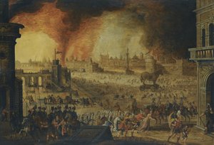 トロイの包囲、17世紀 作： Unbekannt