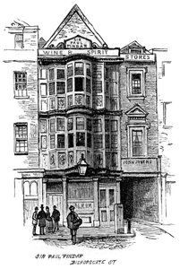 サーポールピンダーのパブリックハウス、ビショップスゲートストリート、ロンドン、1887 作： Unbekannt