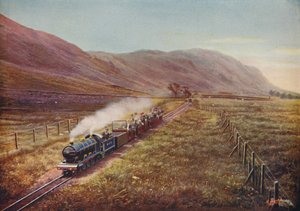 世界最小の旅客鉄道。カンバーランドのエスクデールで、1926年 作： Unbekannt