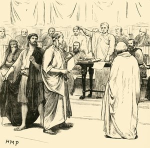 ソフィストは1890年にローマから追放されました。 作： Unbekannt