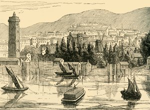 テムズ川の南側、アデルフィテラス、1770年、c1878から撮影。 作： Unbekannt
