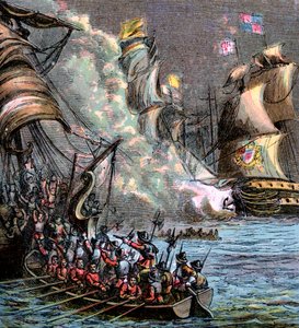 スペインの艦隊、1588年、c1850 作： Unbekannt