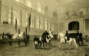スペイン乗馬学校、オーストリア、ウィーン、c1935。 作： Unbekannt