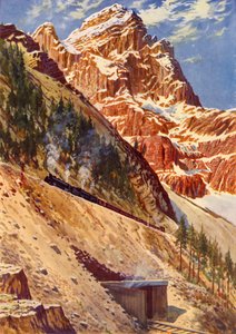 カナダ太平洋鉄道のスパイラルトンネル、c1948。 作： Unbekannt