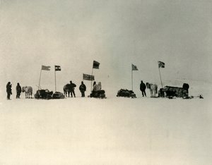 ハットポイントの南、アイスエッジからの始まり、c1908、1909。 作： Unbekannt