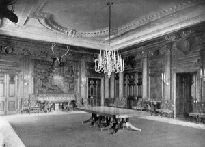 ホワイトハウスの州食堂、ワシントンDC、アメリカ合衆国、1908年 作： Unbekannt