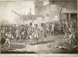 1789年7月14日、1789年のバスティーユの嵐 作： Unbekannt
